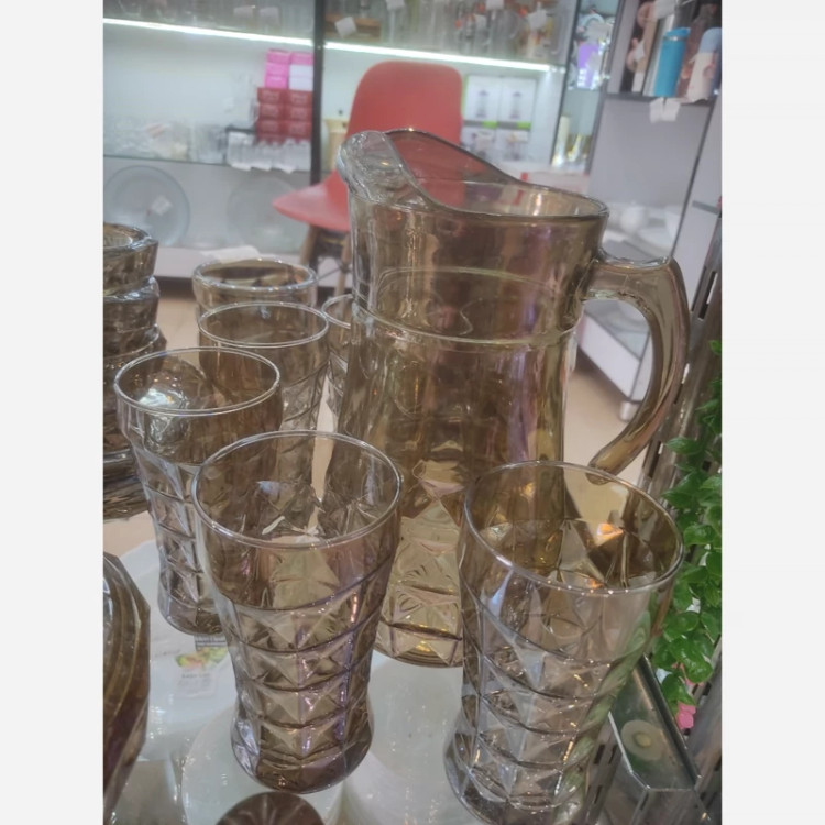 پارچ و لیوان شامپاین طرح مروارید
