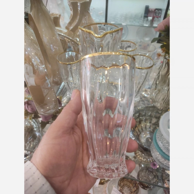 سرویس پارچ و لیوان لب طلایی خارجی