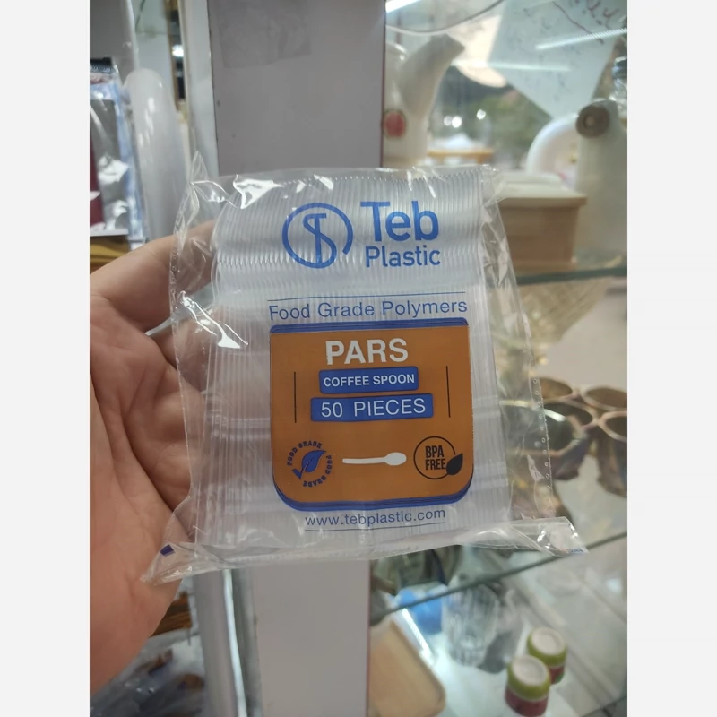 قاشق یکبار مصرف نسکافه لوکس طب