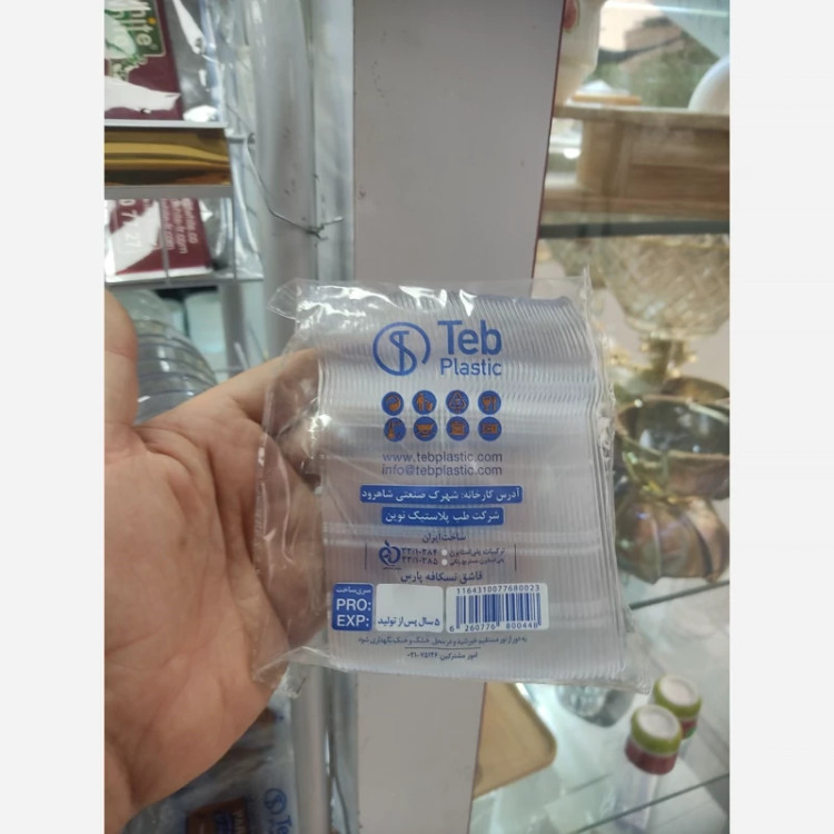 قاشق یکبار مصرف نسکافه لوکس طب