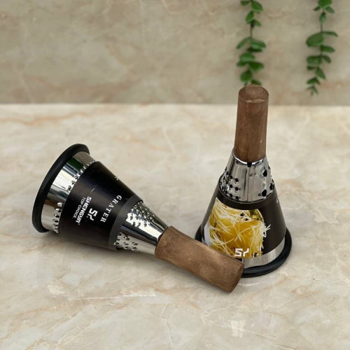رنده مخروطی دسته چوبی کوچک