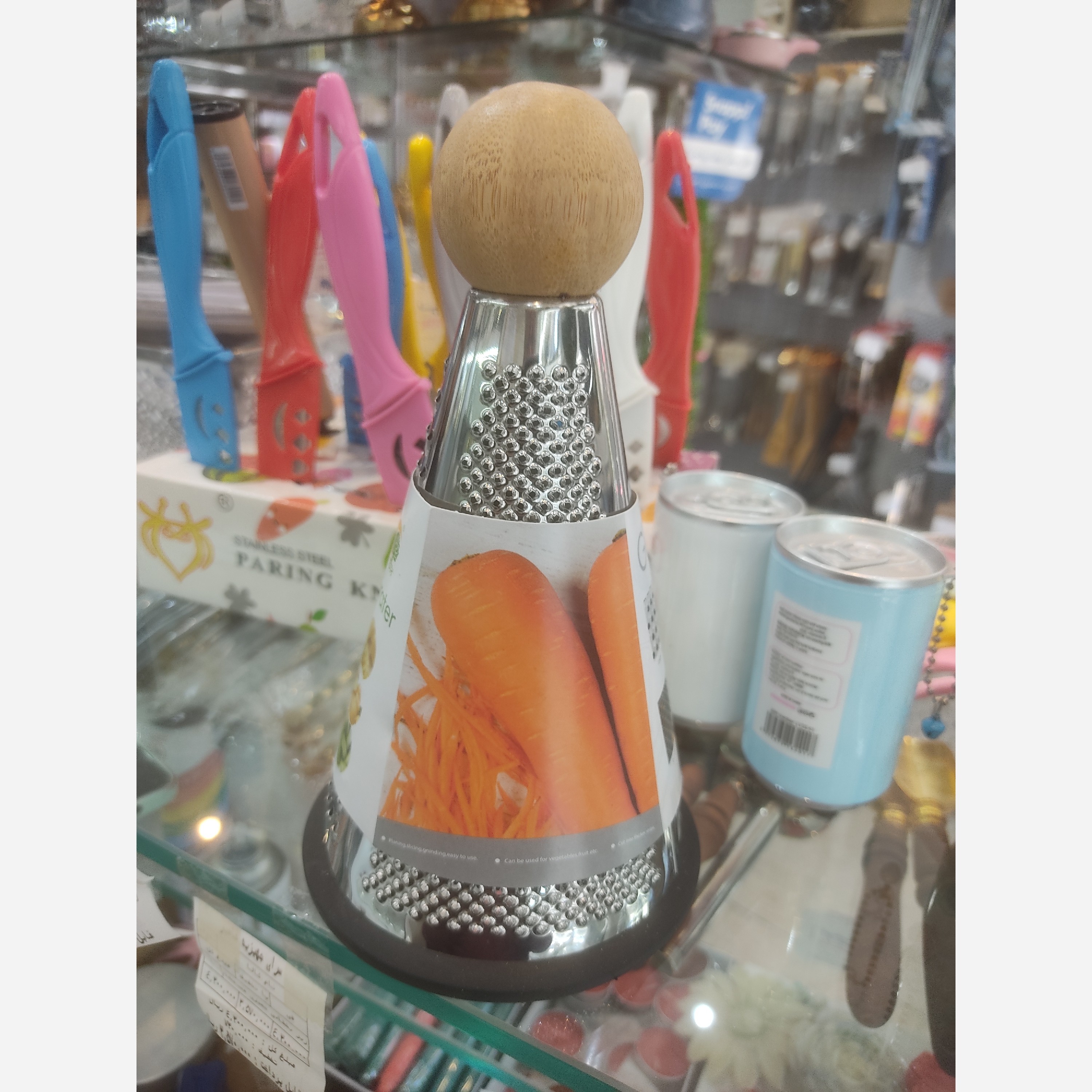 رنده مخروطی دسته چوبی متوسط خارجی
